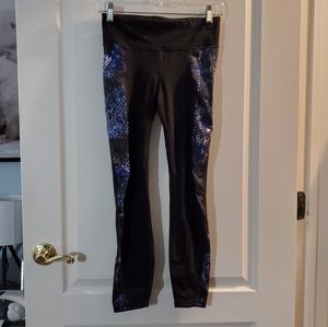 GapFit Sculpt Compression Blue Pattern Leggings